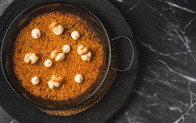 Arroz Seco de Marisco – Gamba Blanca y Emulsión de Gamba Frita